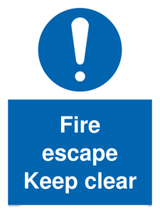 MA226: fire escape keep clear