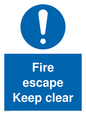 MA226: fire escape keep clear