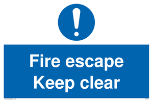 MA226: fire escape keep clear