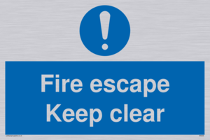 MA226: fire escape keep clear