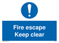 MA226: fire escape keep clear
