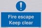 MA226: fire escape keep clear