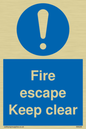 MA226: fire escape keep clear