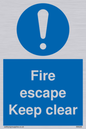 MA226: fire escape keep clear