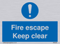 MA226: fire escape keep clear