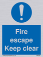 MA226: fire escape keep clear