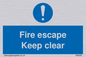 MA226: fire escape keep clear