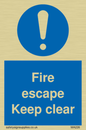 MA226: fire escape keep clear