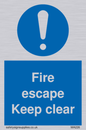 MA226: fire escape keep clear