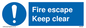 MA226: fire escape keep clear