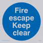MA226: fire escape keep clear