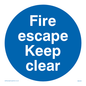 MA226: fire escape keep clear
