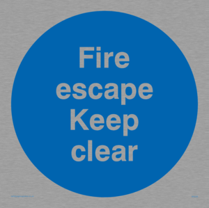MA226: fire escape keep clear