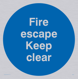MA226: fire escape keep clear