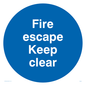 MA226: fire escape keep clear