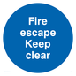 MA226: fire escape keep clear