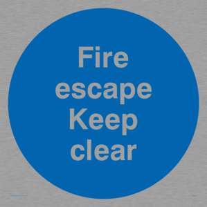 MA226: fire escape keep clear