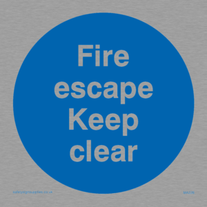 MA226: fire escape keep clear