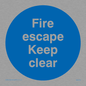 MA226: fire escape keep clear