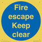 MA226: fire escape keep clear