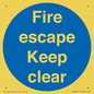 MA226: fire escape keep clear