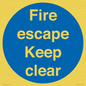 MA226: fire escape keep clear