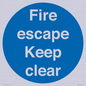 MA226: fire escape keep clear