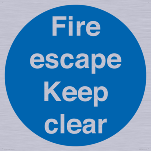 MA226: fire escape keep clear