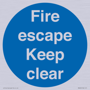 MA226: fire escape keep clear