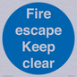 MA226: fire escape keep clear