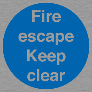 MA226: fire escape keep clear