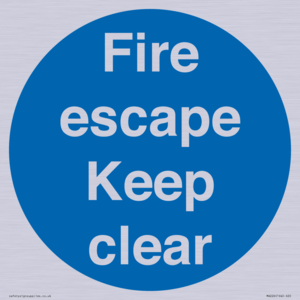 MA226: fire escape keep clear