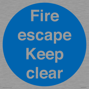 MA226: fire escape keep clear