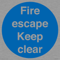 MA226: fire escape keep clear
