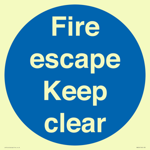 MA226: fire escape keep clear