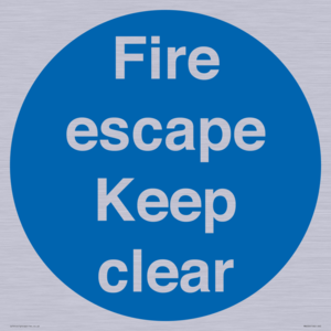 MA226: fire escape keep clear
