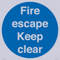 MA226: fire escape keep clear