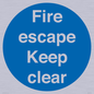 MA226: fire escape keep clear