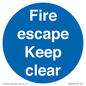 MA226: fire escape keep clear
