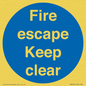 MA226: fire escape keep clear