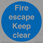 MA226: fire escape keep clear
