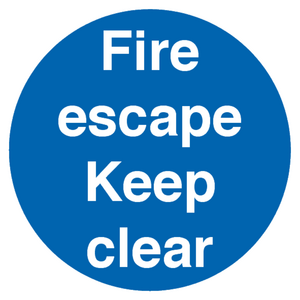 MA226: fire escape keep clear