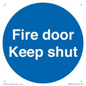 MA229: fire door keep shut