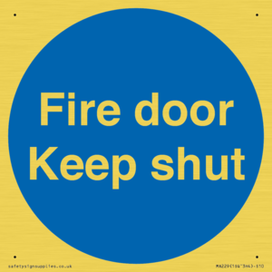 MA229: fire door keep shut