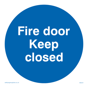 MA231: fire door keep closed