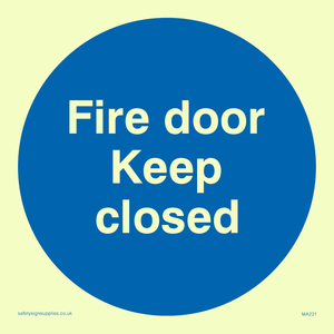 MA231: fire door keep closed