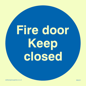 MA231: fire door keep closed