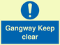 MA234: gangway keep clear