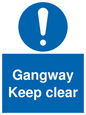 MA234: gangway keep clear