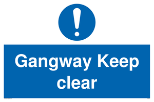 MA234: gangway keep clear